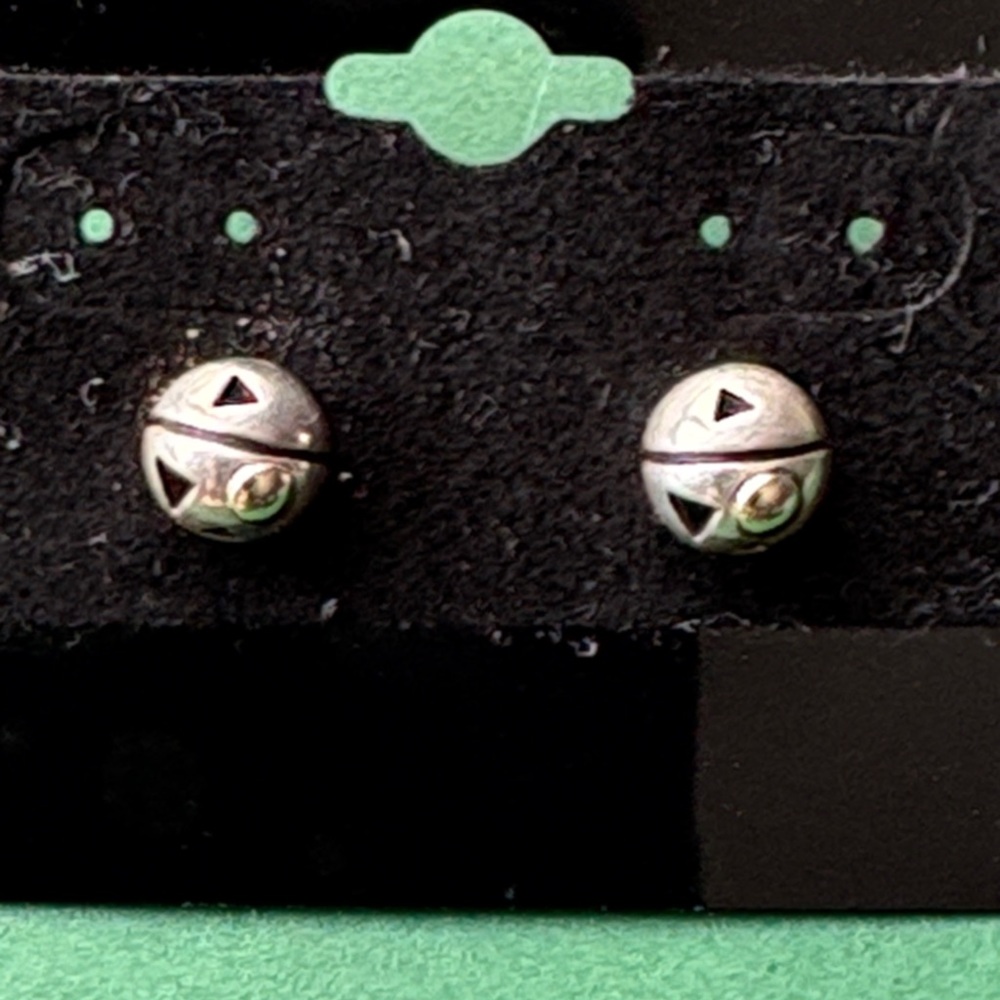 John Atencio 925/18kt solar dome earrings.